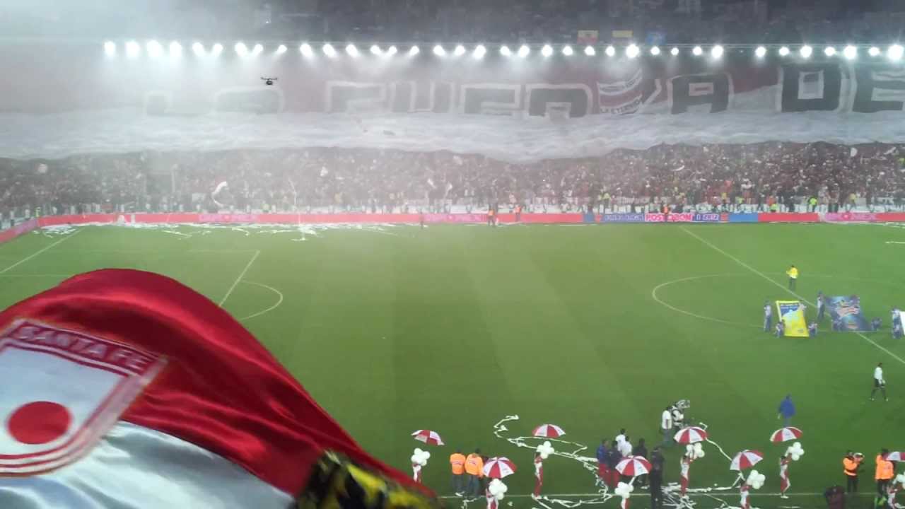 Santa Fe Campeón 2012-1 (4/8) Salida - Himnos - Bandera (HD)