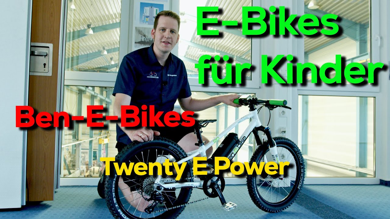 Ben-E-Bikes für K inder und Jugendliche - Leichtgewicht Twentyfour E-Power 10 Kilo Klasse!