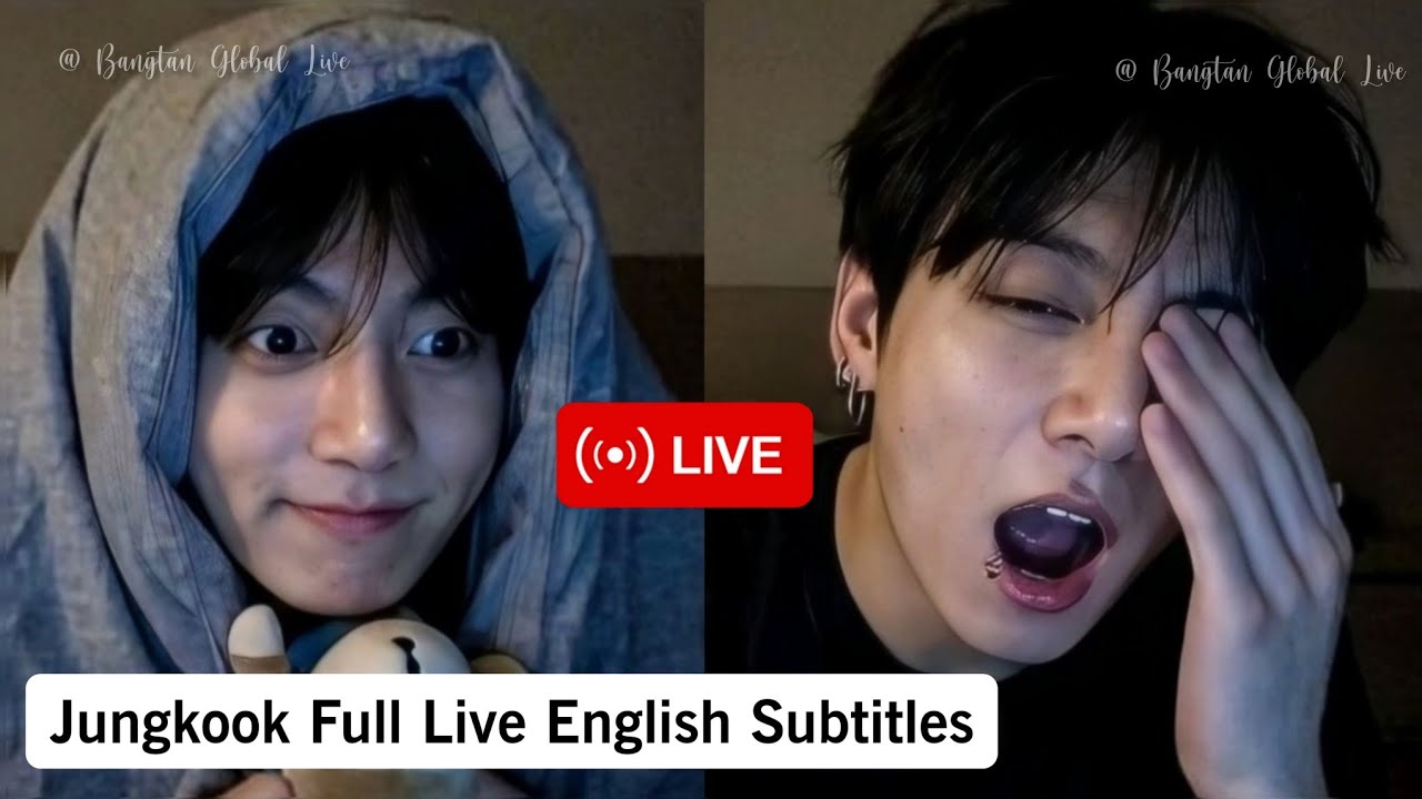 Jungkook Live English Subtitles Talks About Jimin Practicing, J-Hope & Taehyung