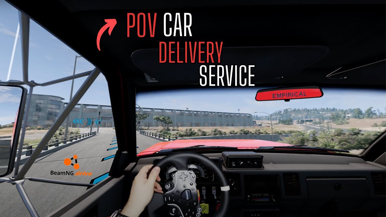 BeamNG Car Delivery in POV! | Moza R5 Mixed Reality