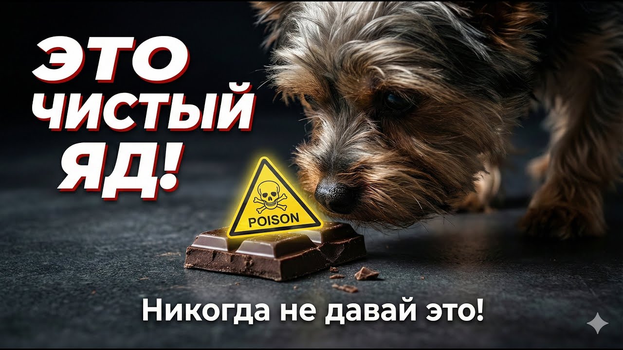 ТОП-3 продукта, которые убивают собак. Почему шоколад — это ЯД? (Советы кинолога)