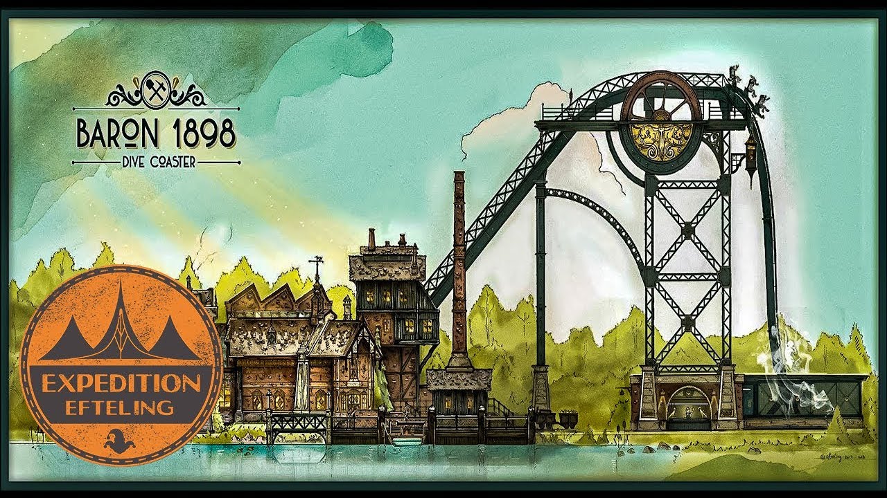 История Baron 1898 — лучшие в мире тематические горки для дайвинга | Expedition Efteling