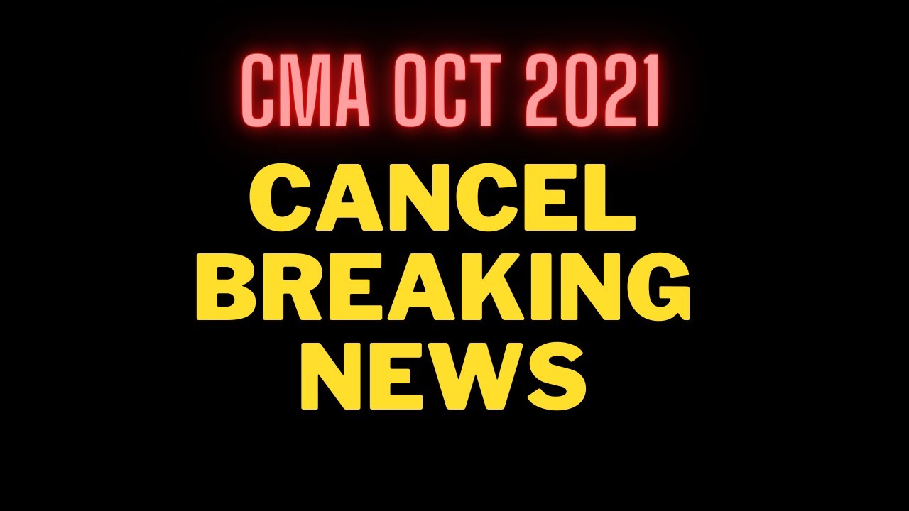 BREAKING NEWS I CMA OCT 2021 EXAM CANCEL & MERGEDI