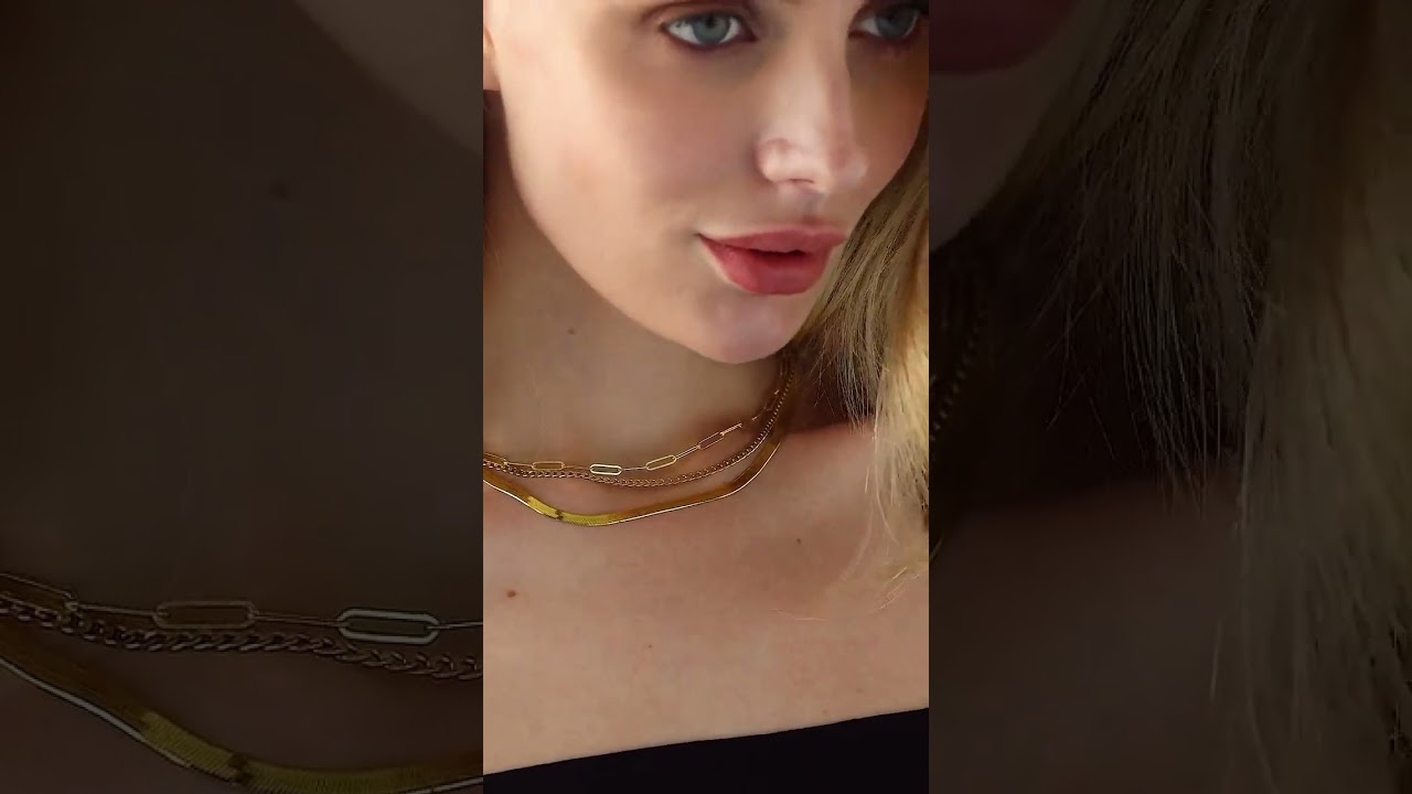 Add Elegance to Every Step – Gold Plated Herringbone Snake Chain Necklace, Tarnish Resistant