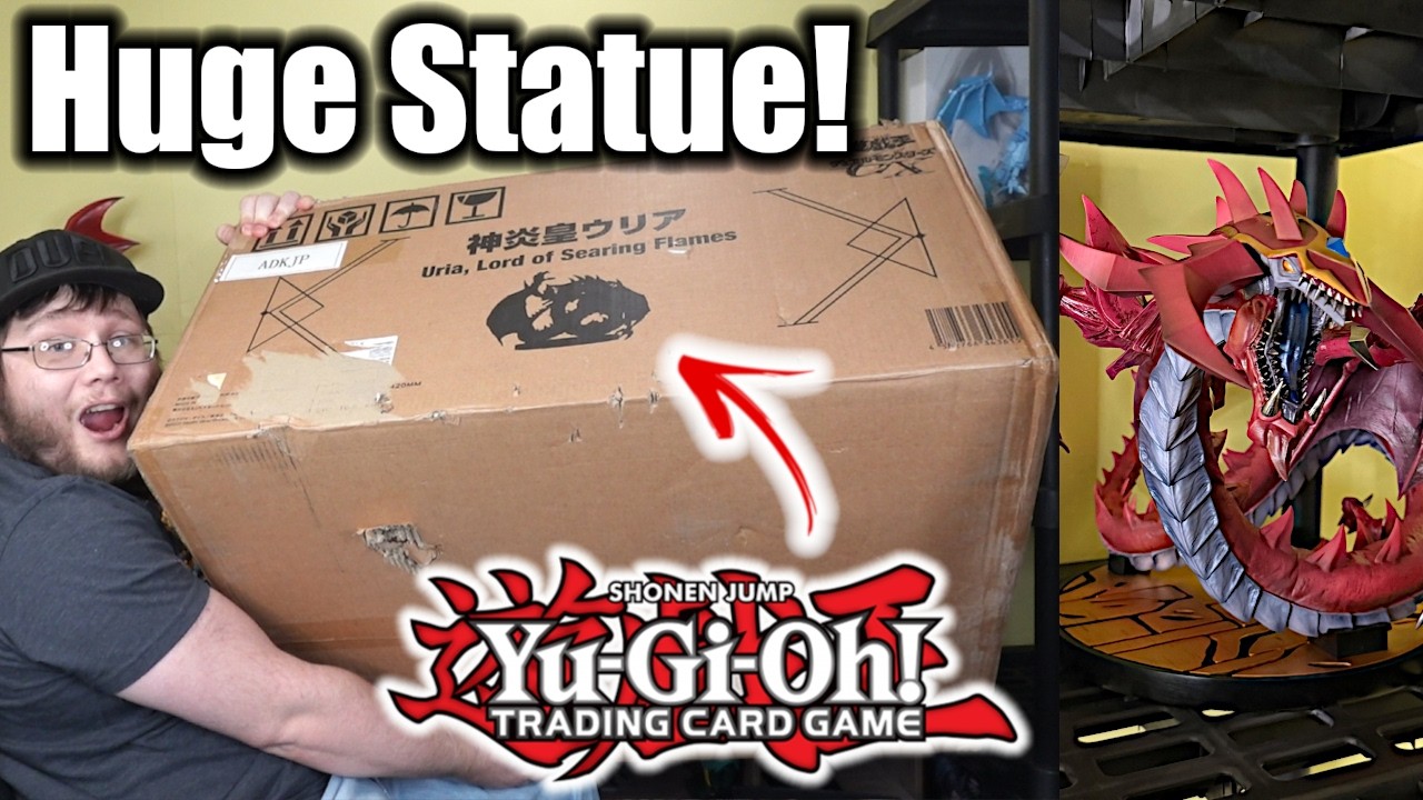 САМАЯ БОЛЬШАЯ СТАТУЯ YU-GI-OH! В ИСТОРИИ?! 🐉 Распаковка Урии, Повелителя Пылающего Пламени!