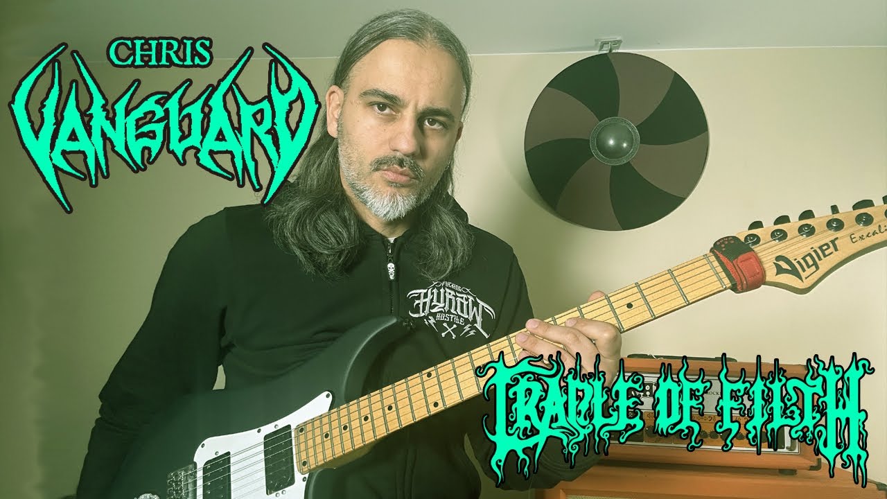 Cradle of Filth - Born in a Burial Gown - guitar playthrough by Chris Vanguard