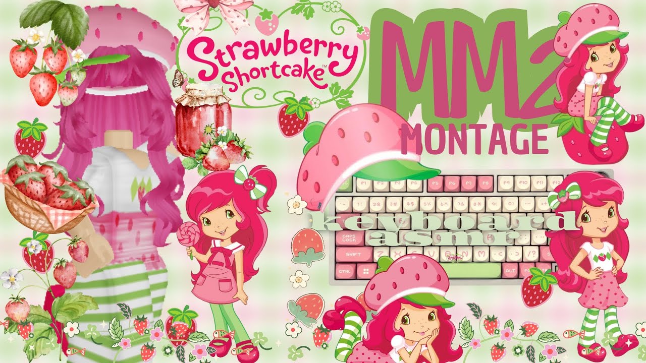 ˗ˏˋ PLAYING MM2 AS STRAWBERRY SHORTCAKE + KEYBOARD ASMR ✧.*  ˊˎ