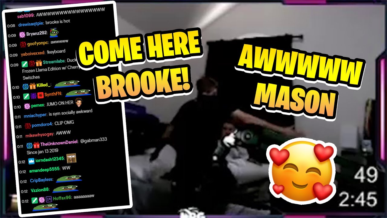 SYMFUHNY GIVES BROOKE ANOTHER BIG HUG ON STREAM
