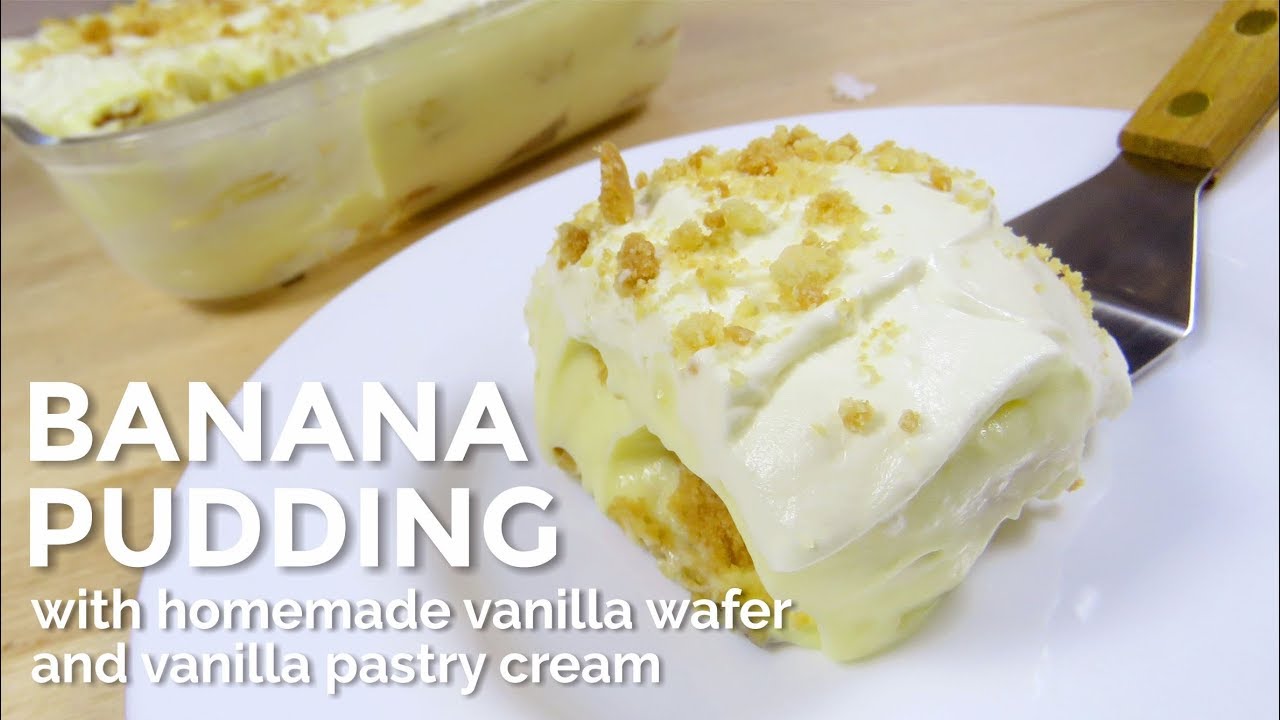 BANANA PUDDING ALA MAGNOLIA BAKERY WITH HOMEMADE VANILLA WAFERS