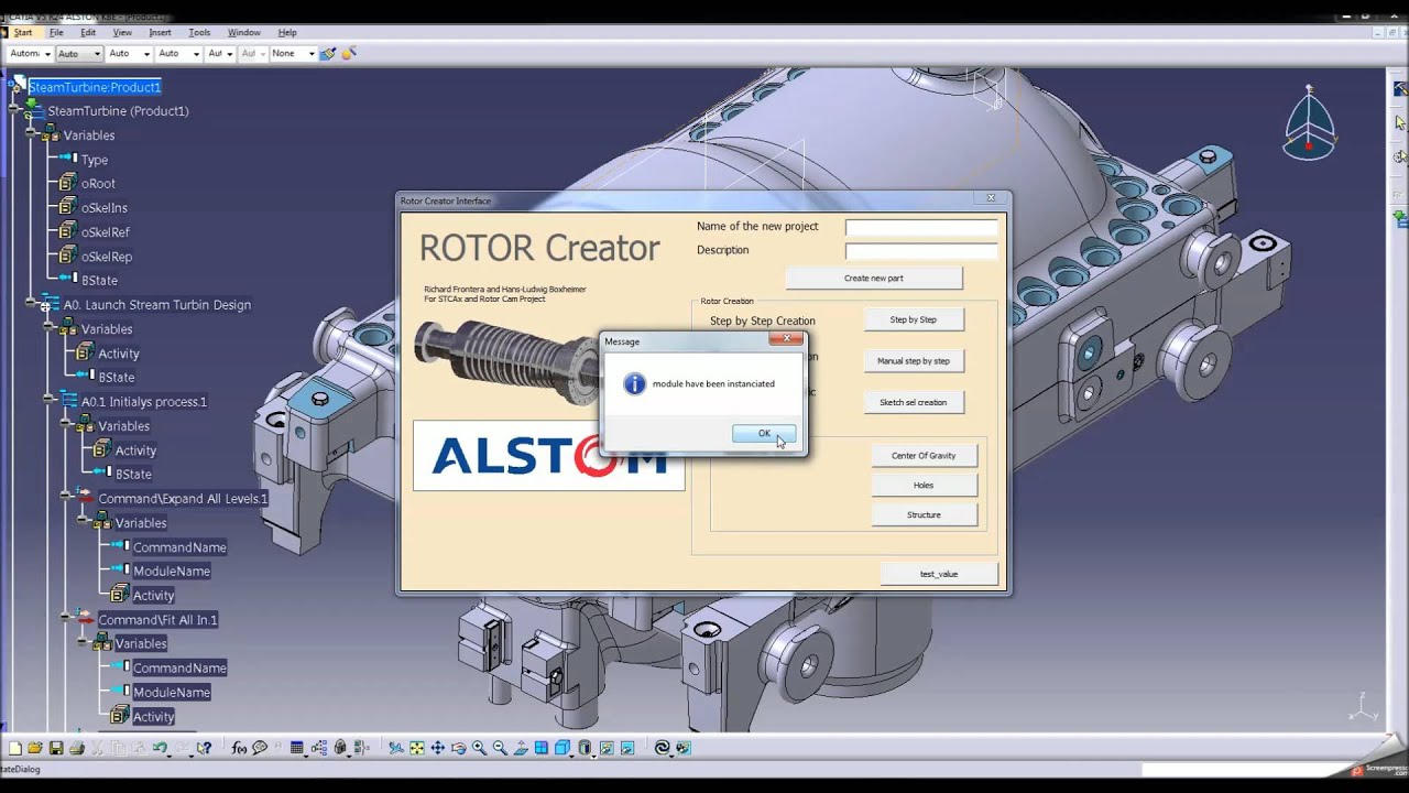Catia V5 BKT Launches Rotor Cam and product template