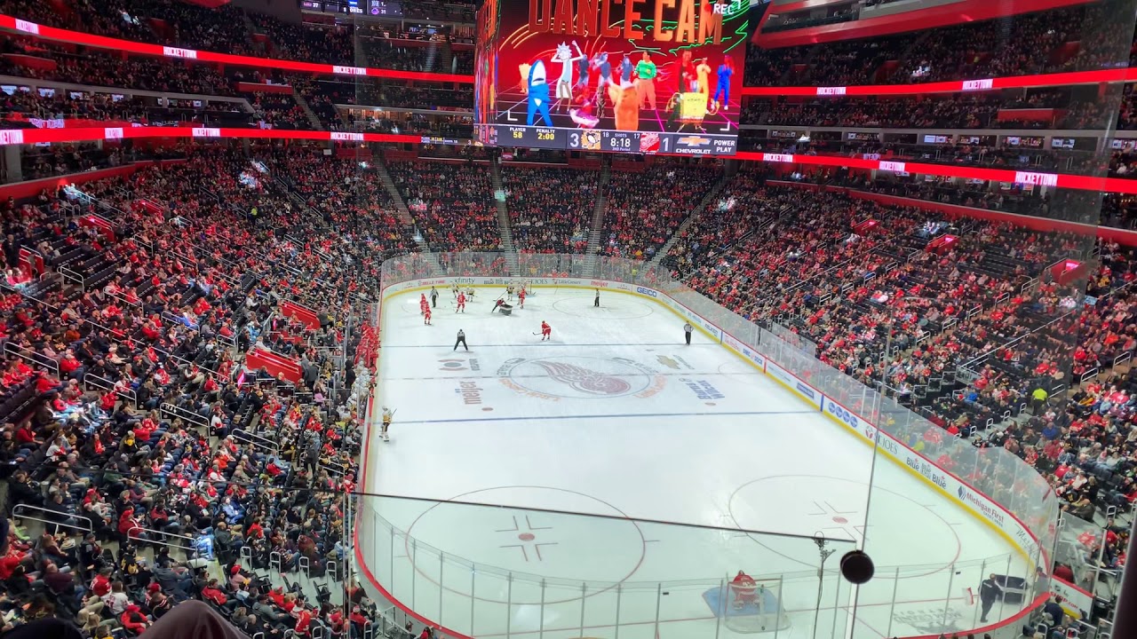 The Little Caesars Arena - Detroit Red Wings vs Pittsburgh Penguins