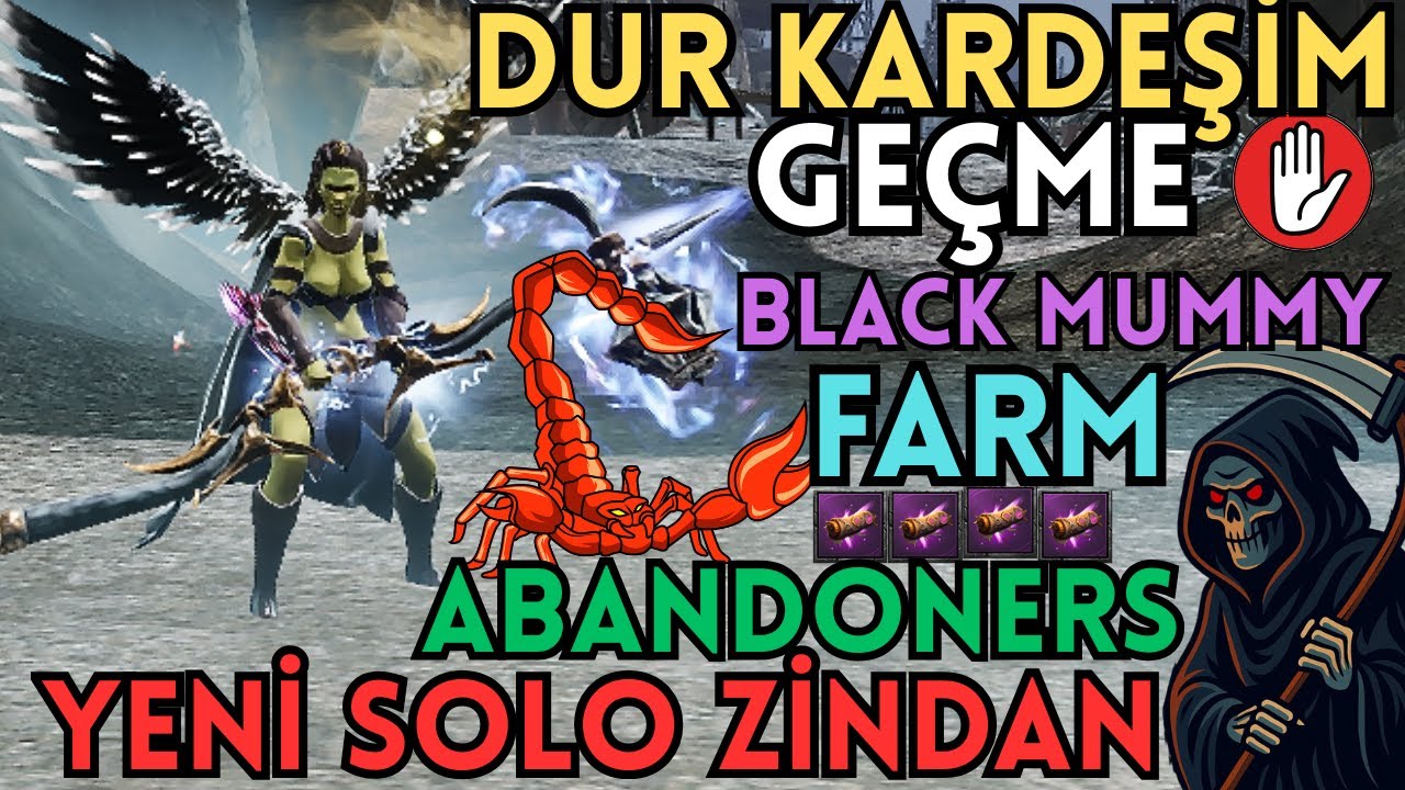 BLACK MUMMY FARM KAÇ M ? ABANDONERS YENİ SOLO ZİNDAN I TOPLAMA - DEATMATCH - OKÇU OLDUK RİSE ONLİNE