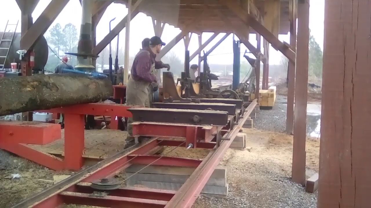 Papaw getting started at old circle sawmill