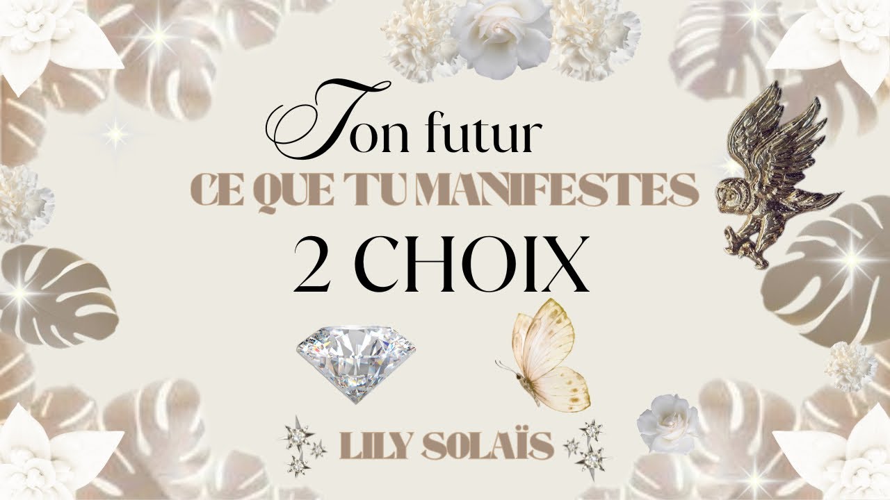🤍Ton FUTUR🤍Ce que TU MANIFESTES✨2 CHOIX🪞Intemporel🪞