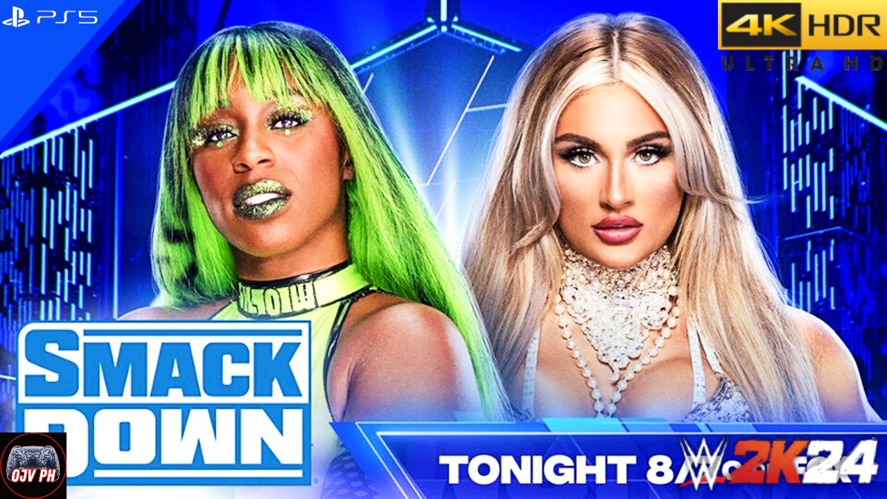 WWE 2K24 (PS5) - NAOMI vs. TIFFANY STRATTON | SMACKDOWN, OCT. 04, 2024 [4K 60FPS]