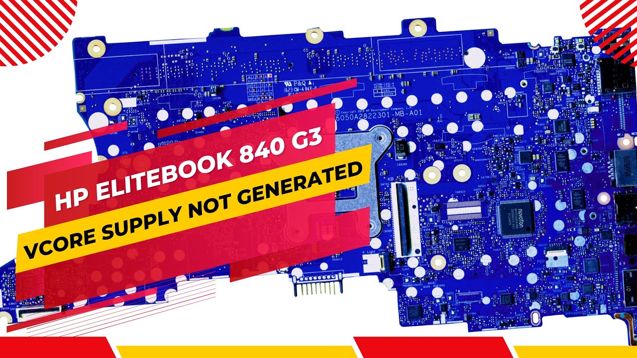 HP EliteBook 840 G3 No Display Without Vcore Supply? | NO CPU Core Voltage |@ITCARECOMPUTER
