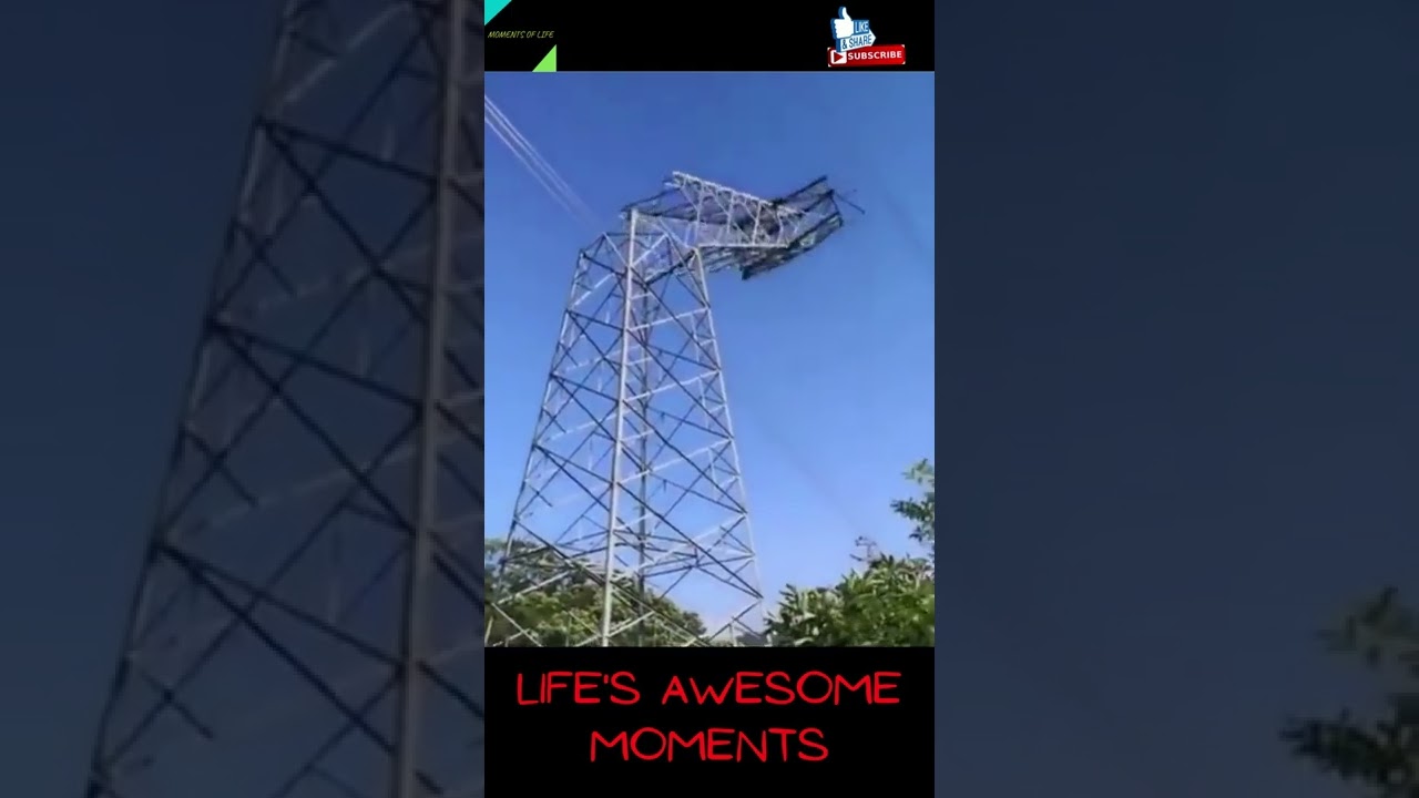 Awesome Destruction of an Electrical Tower