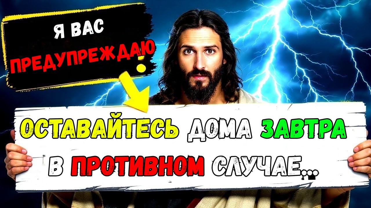 Бог говорит: «Оставайтесь дома завтра, иначе... (ВНИМАНИЕ) | Послание Бога 👆 | Иисус Христос»