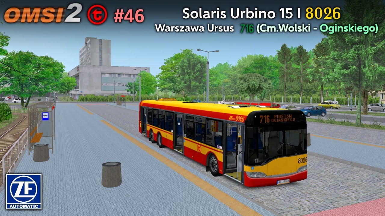 [OMSI 2 #46] Solaris Urbino 15 I #8026 - Warszawa Ursus (linia 716) [pełny kurs]