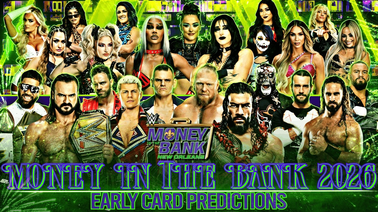 Предварительные прогнозы на турнир WWE Money in the Bank New Orleans 2026, версия 2.