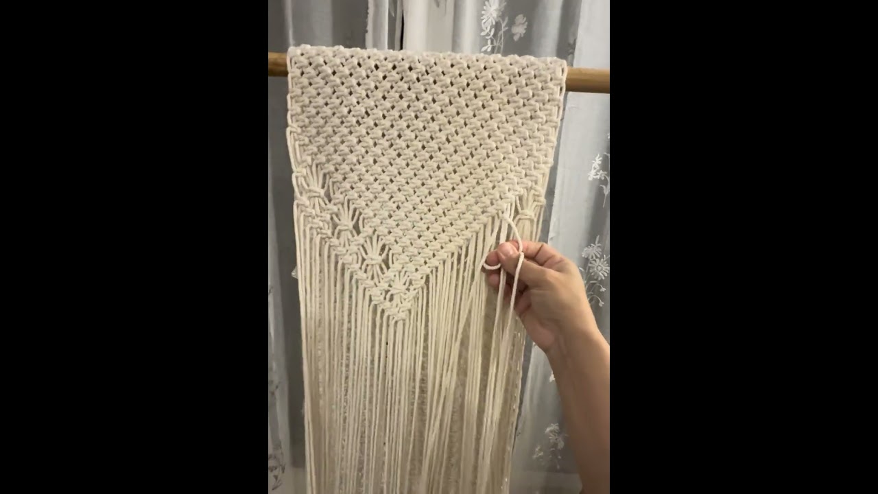 “A little macramé magic for cozy dinners 🍽️✨#tabledecor Tutorial#