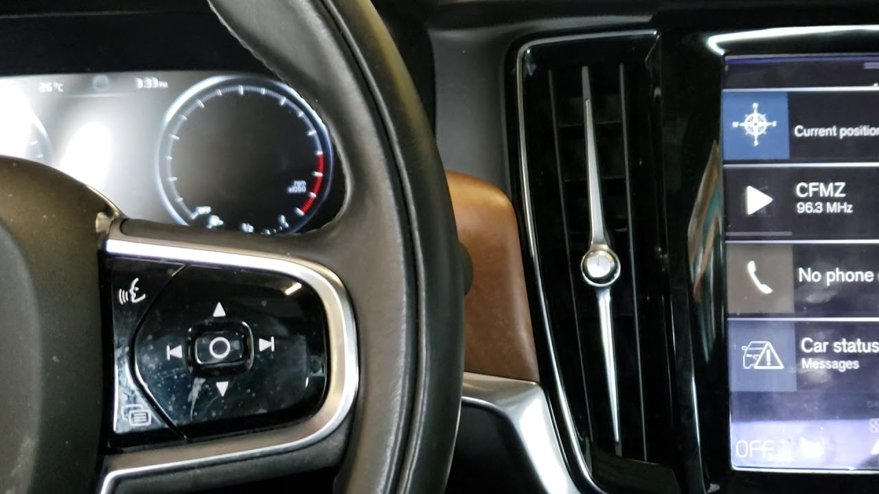 2017 Volvo S90 hoist mode, Jack mode, rear brake deactivation/Activating, for the rear air suspensoi