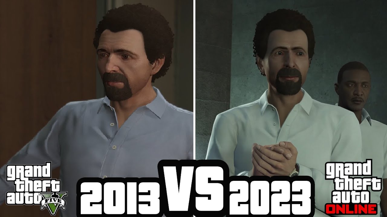 Isiah friedlander 2013 vs 2023 cutscenes in GTA 5 Online