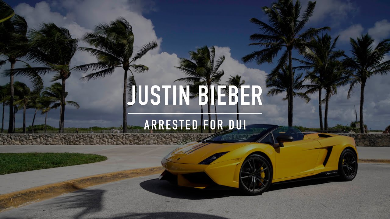 Justin Bieber arrested in our Lamborghini!!!