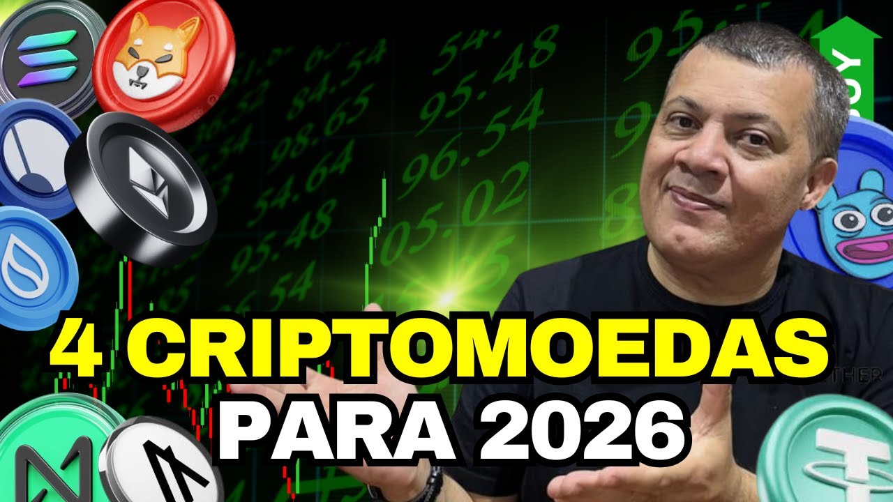 4 CRIPTOS PARA 2026 - CRIPTOMOEDAS EXPLOSIVAS
