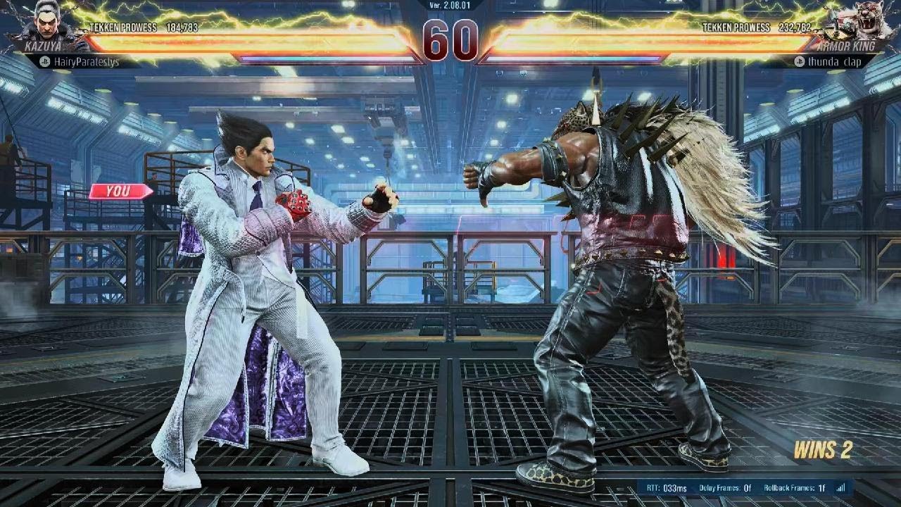 Kazuya vs Armor King friendly match