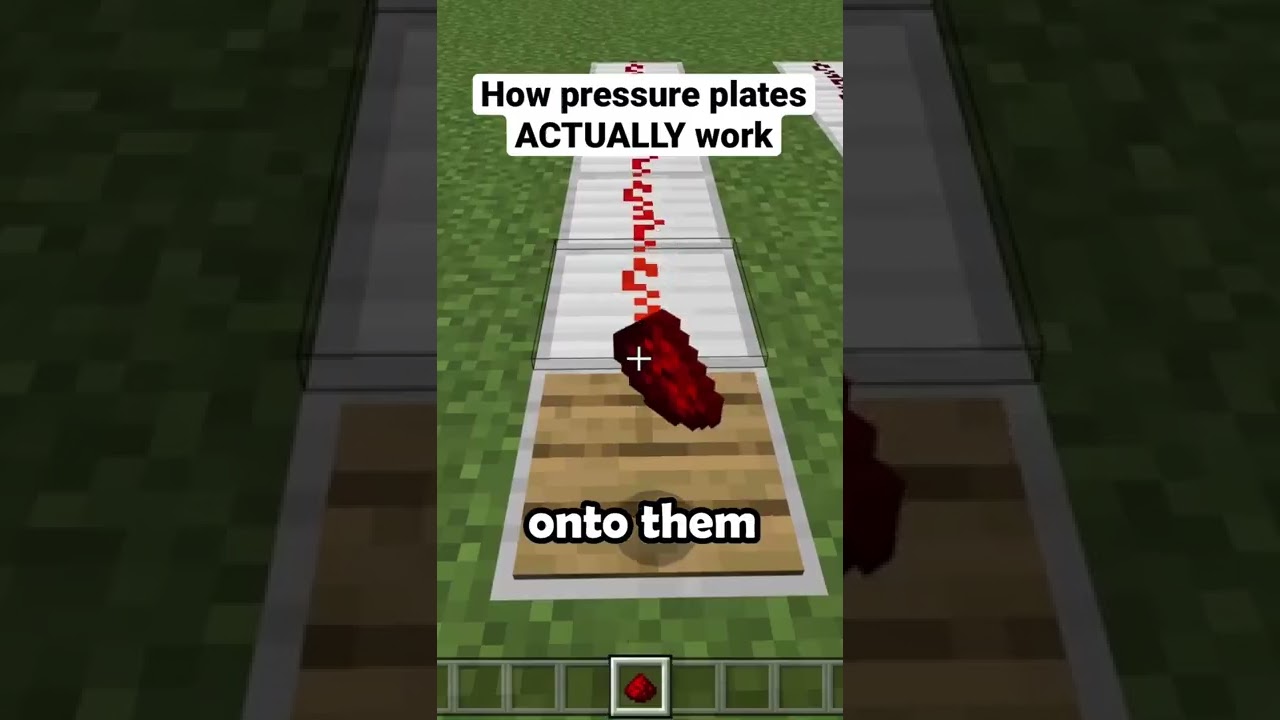 How pressure plates ACTUALLY work in Minecraft