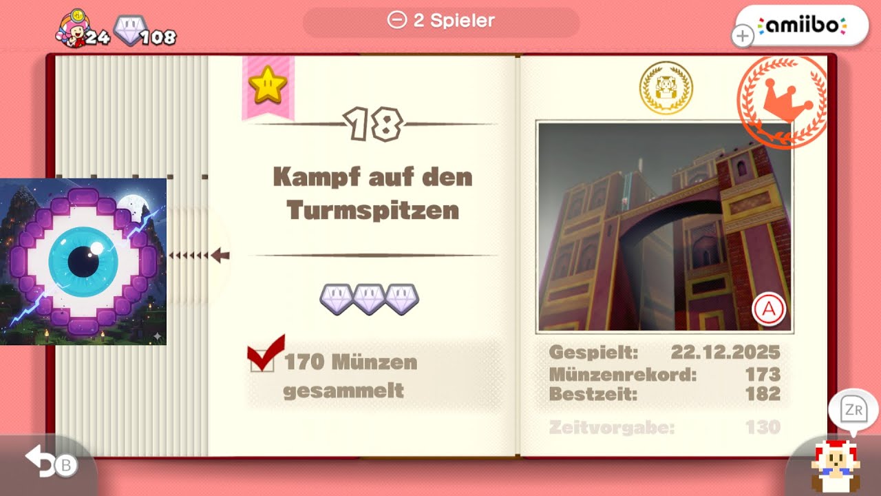 Captain Toad Treasure Tracker - Buch.2- Level.17 - Pixel Toad - Let's Play