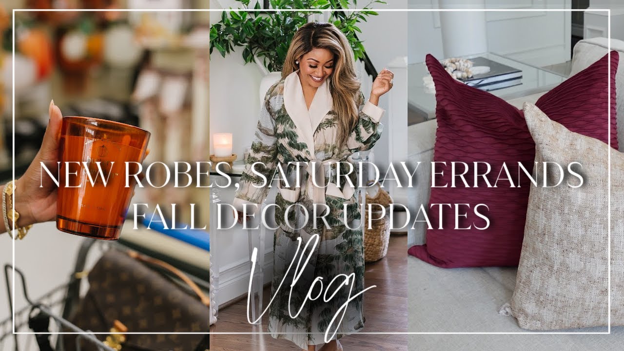 Vlog | New Robes, Do We Still Have Our Dog? Saturday Errands + Fall Decor Update!