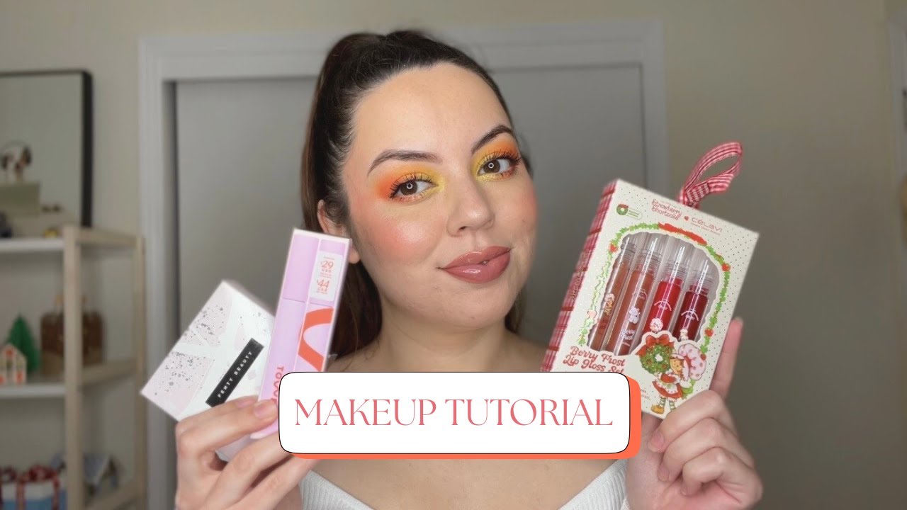 Orange Eyeshadow + Trying New Makeup Products 🧡 | Makeup Tutorial