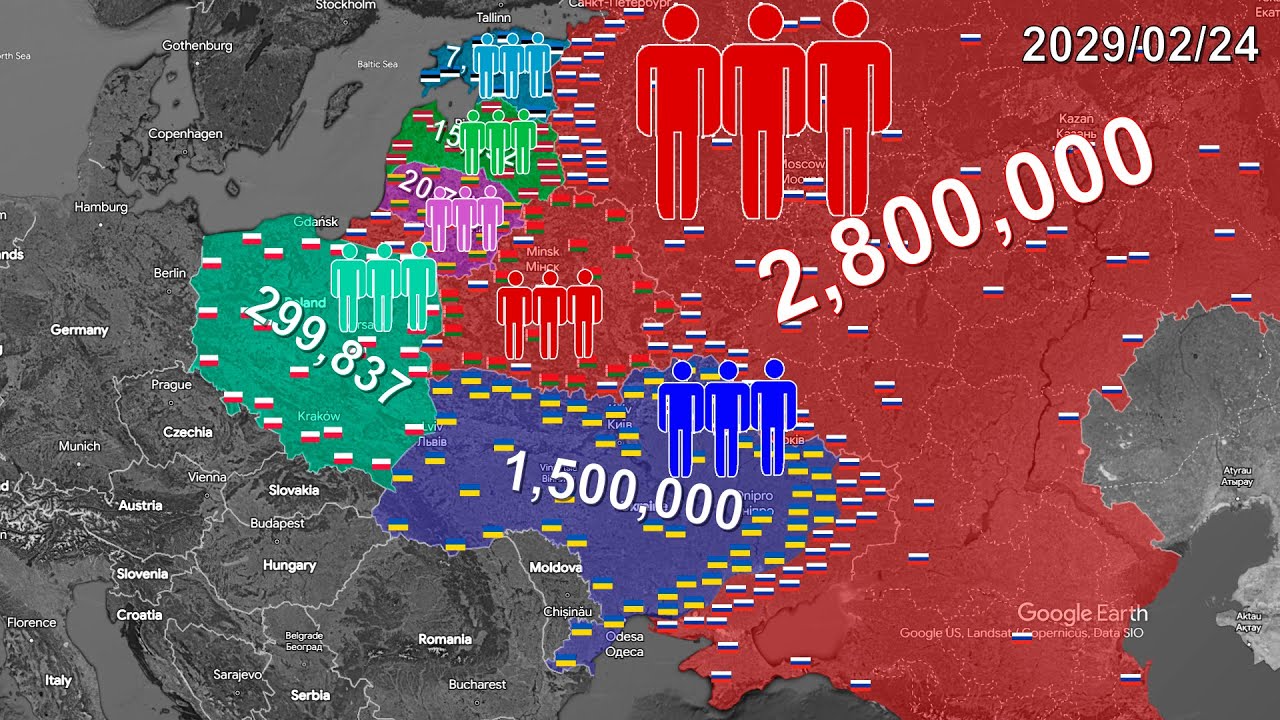 Trump Peace Plan or New European War in 8 minutes using Google Earth