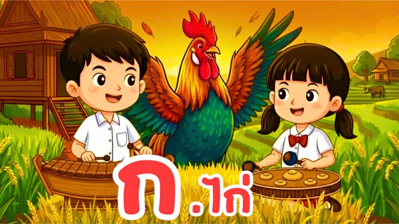 เพลง ก.เอ๋ย ก.ไก่ lพยัญชนะไทยlเพลงเด็กอนุบาลlเพลงเด็กไทยlเพลงเด็กดีหรรษา