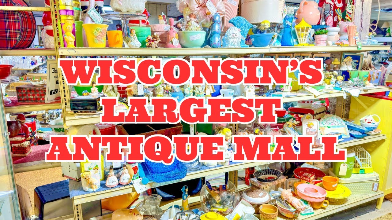 Huge Vintage Antique Mall Shopping Wisconsin Thrifting & Finding treasure Thrift Store reseller