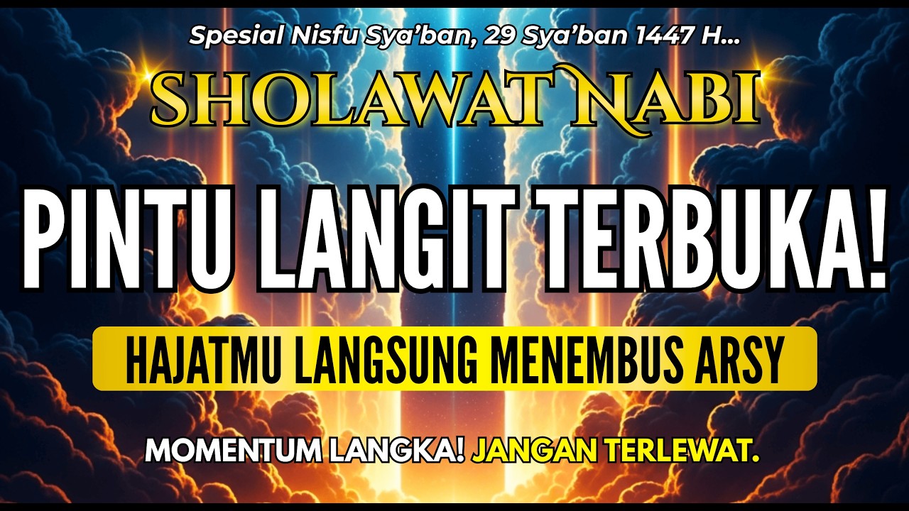 KUNCI LUNAS HUTANG! SHOLAWAT PENARIK REZEKI DARI SEGALA PENJURU | SHOLAWAT NABI MUHAMMAD SAW