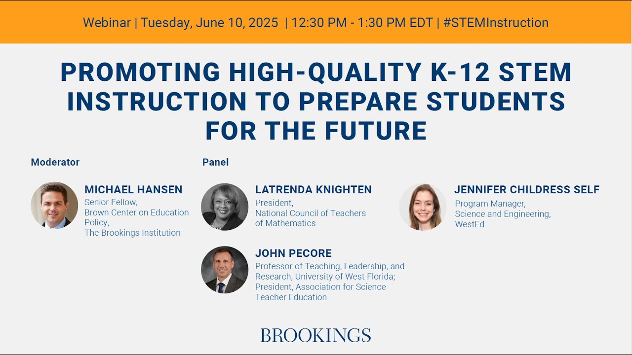 Promoting high-quality K-12 STEM instruction to prepare students for the future