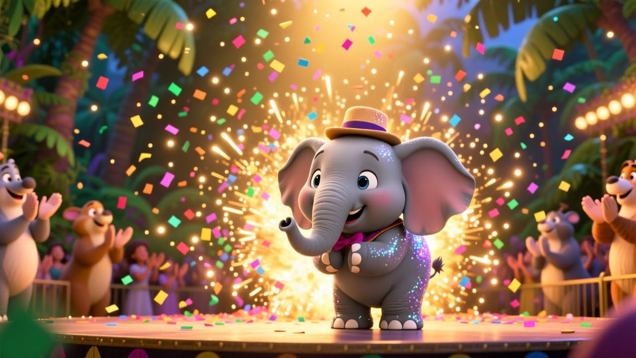 Elephant Baby’s Parade of Joy 🐘🎉👶 | Fun Learning Adventure for Kids | Educational Baby Video
