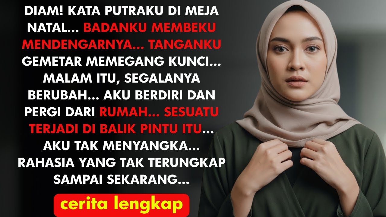 “Diam!” kata putraku di meja Natal. Aku berdiri, ambil kunci, dan tak pernah kembali.