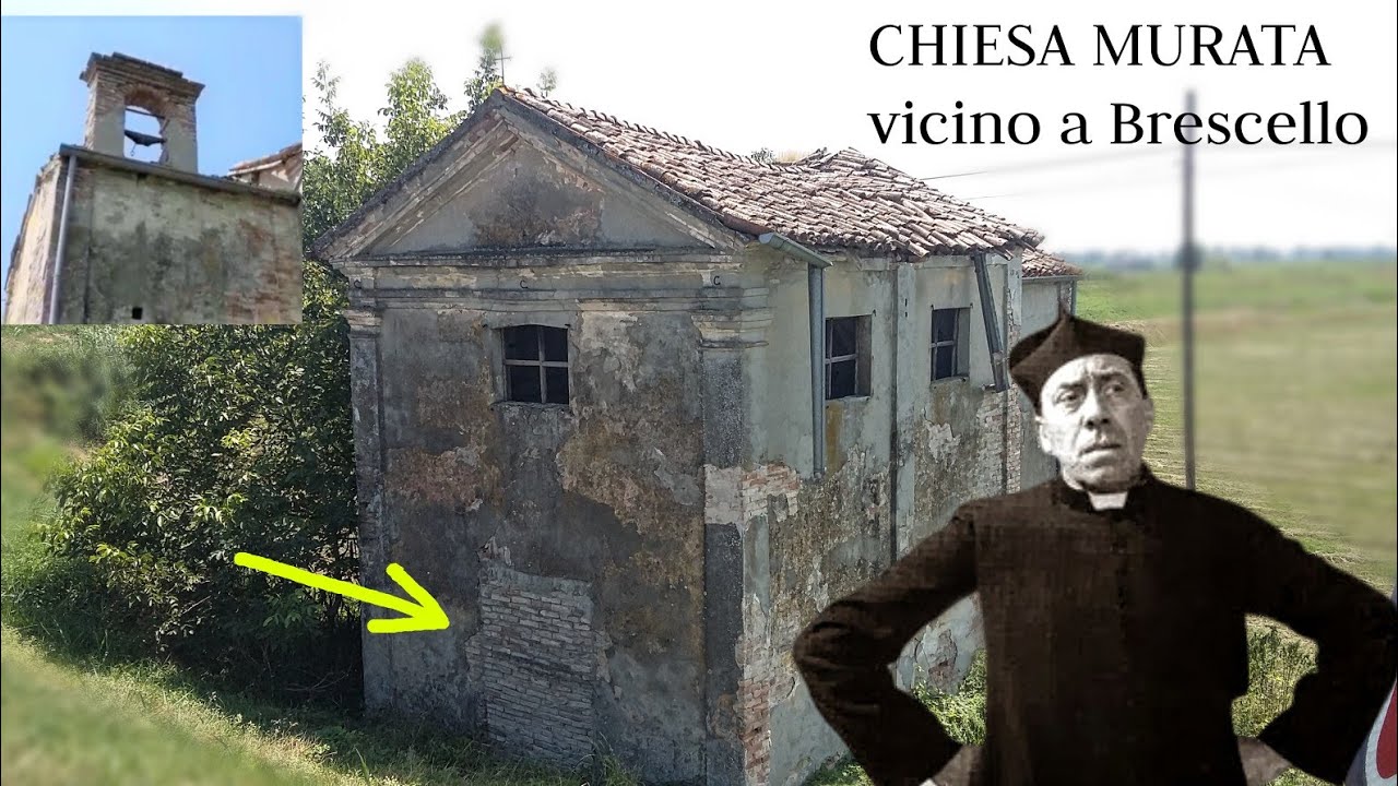 La CHIESA MURATA vicino a Brescello (paese di DON CAMILLO)