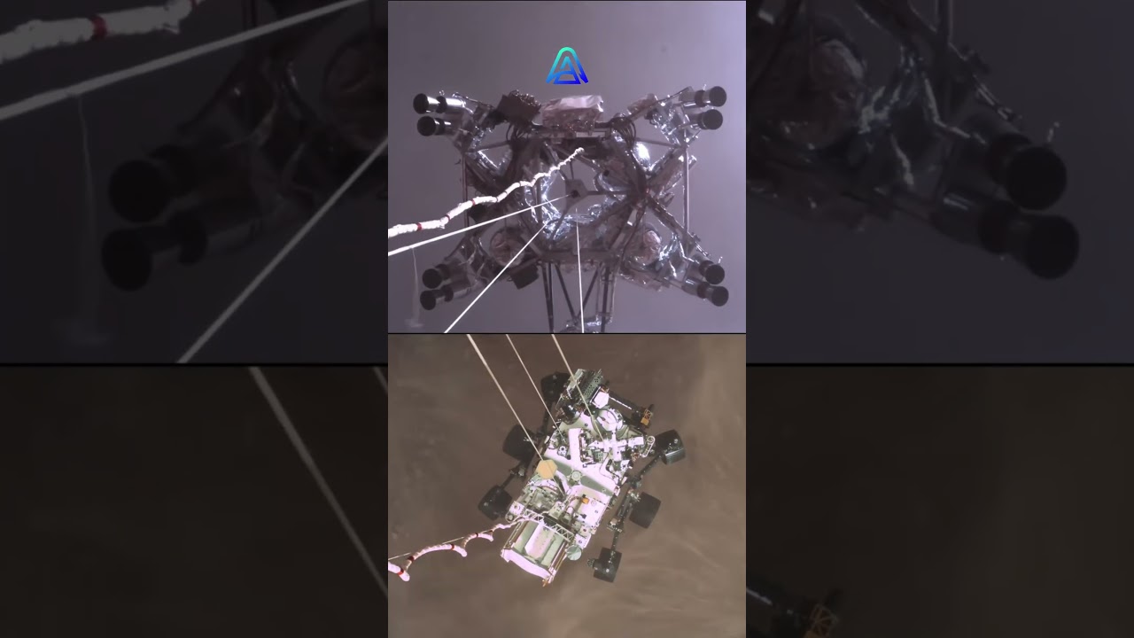 L'atterraggio spettacolare di Perseverance su Marte, tre anni fa #spazio #marte #science