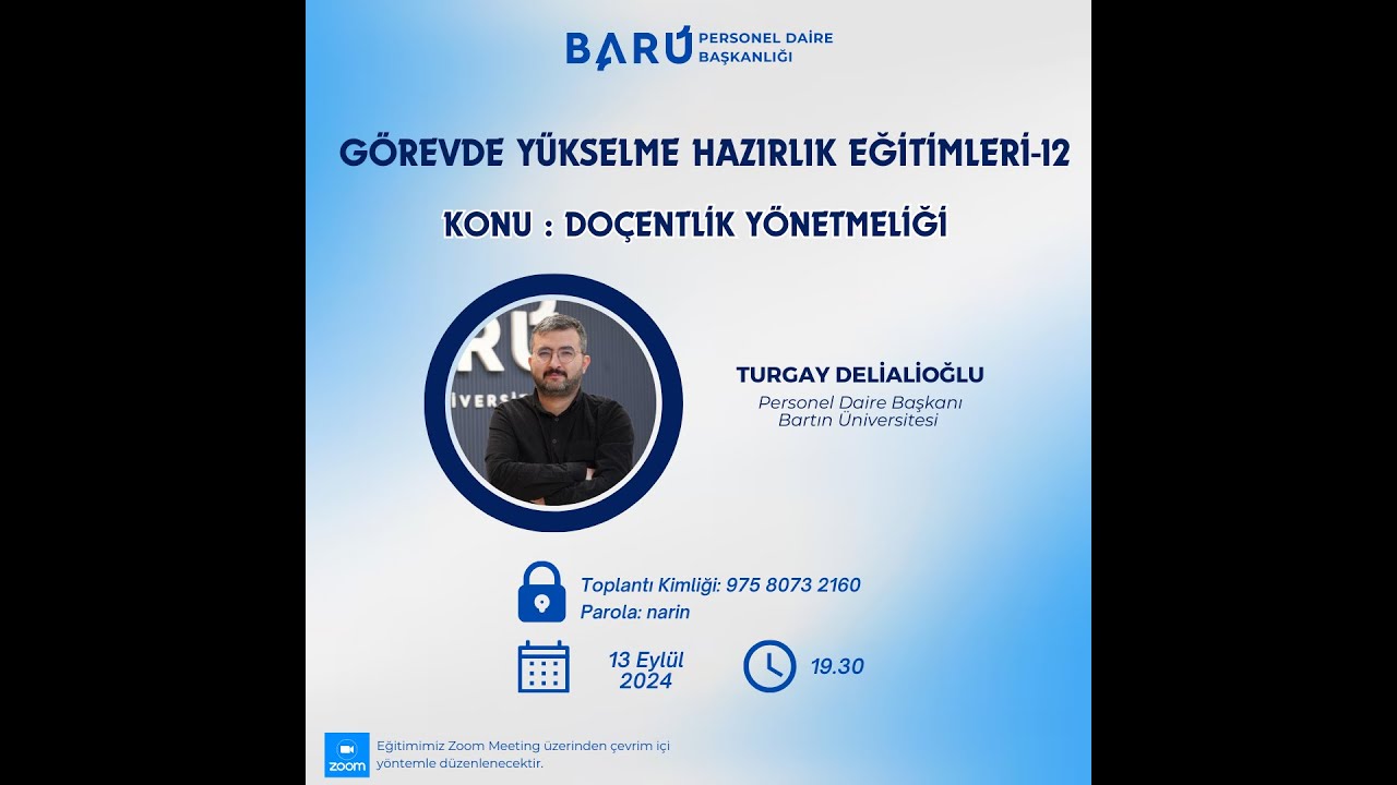 GYS Hazırlık Eğitimleri-12 Doçentlik Yönetmeliği