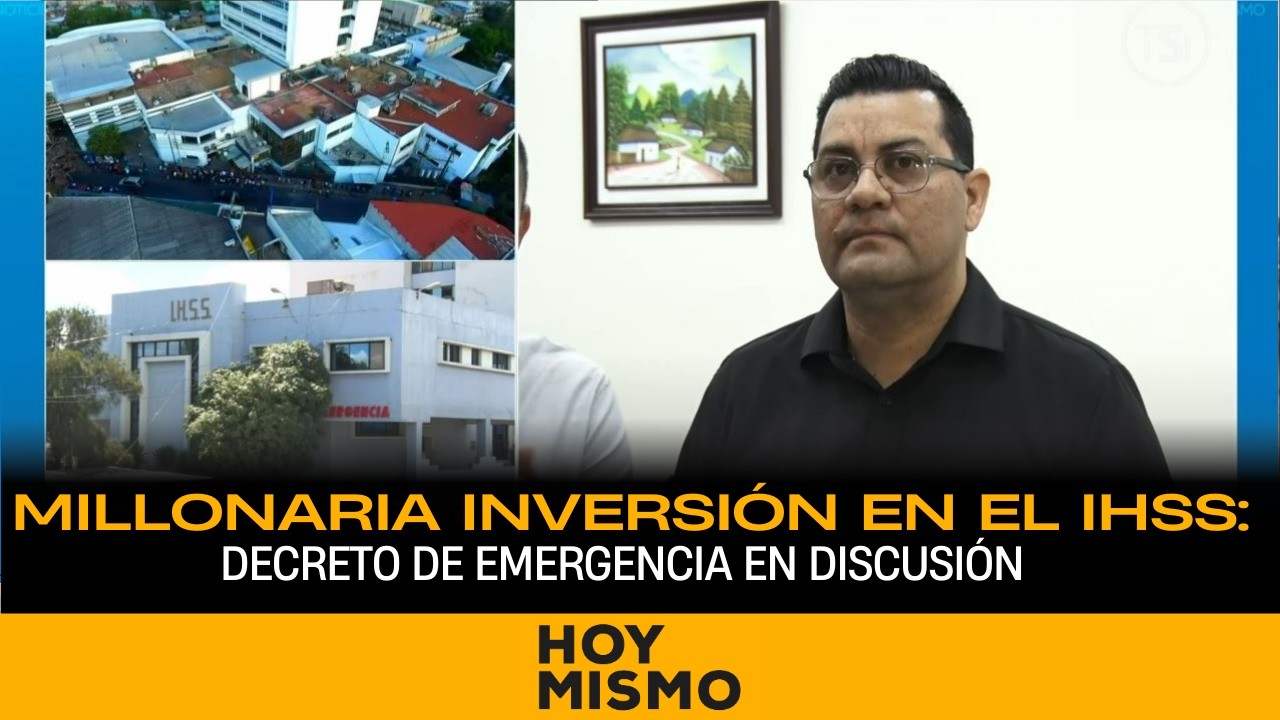 IHSS en emergencia: propuesta de decreto y compra de equipo por 716 millones de lempiras