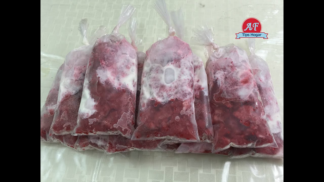 helados  de fresas con crema gourmet