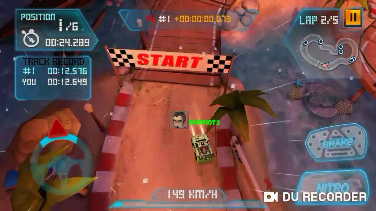 Présentation de Jeux android : Mini Motor Racing WRT, un bon micro machine like