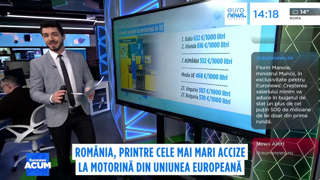 România, printre cele mai mari accize la motorină din Uniunea Europeană