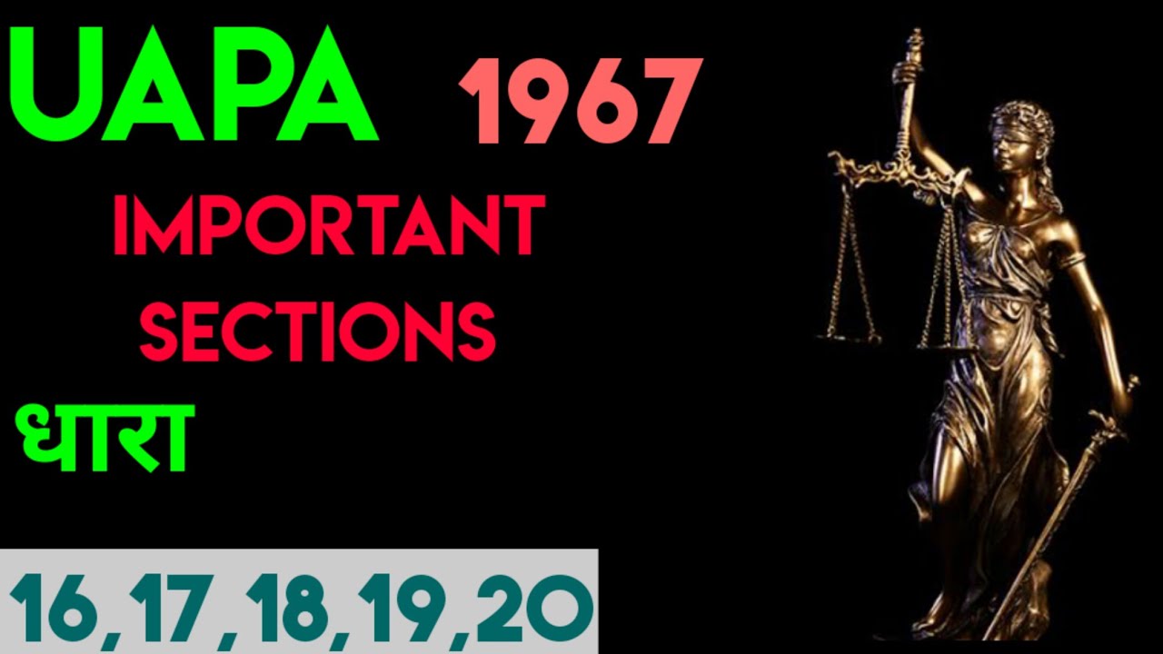 Section 16,17,18,19 and 20 of Unlawful activities prevention act ,1967 (amendment)in UAPA