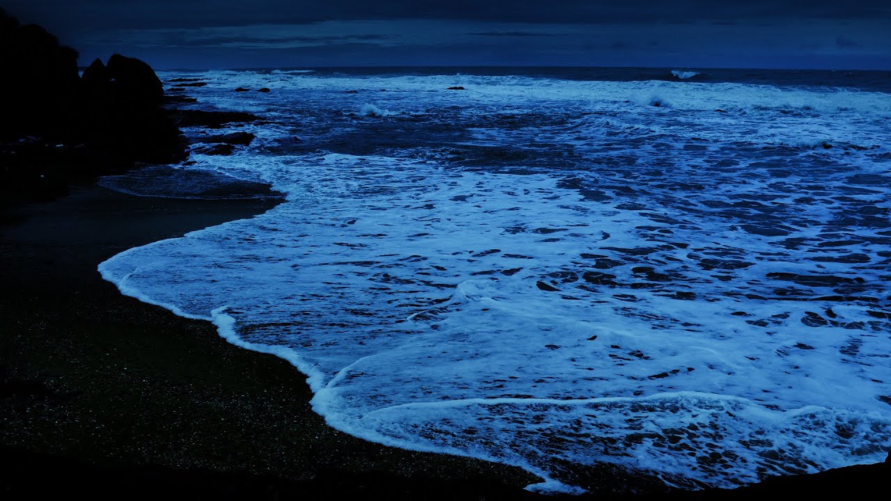 Ocean Waves Whispering ASMR For Sleeping at Night - Deep Sleep White Noise Sounds (No Music)